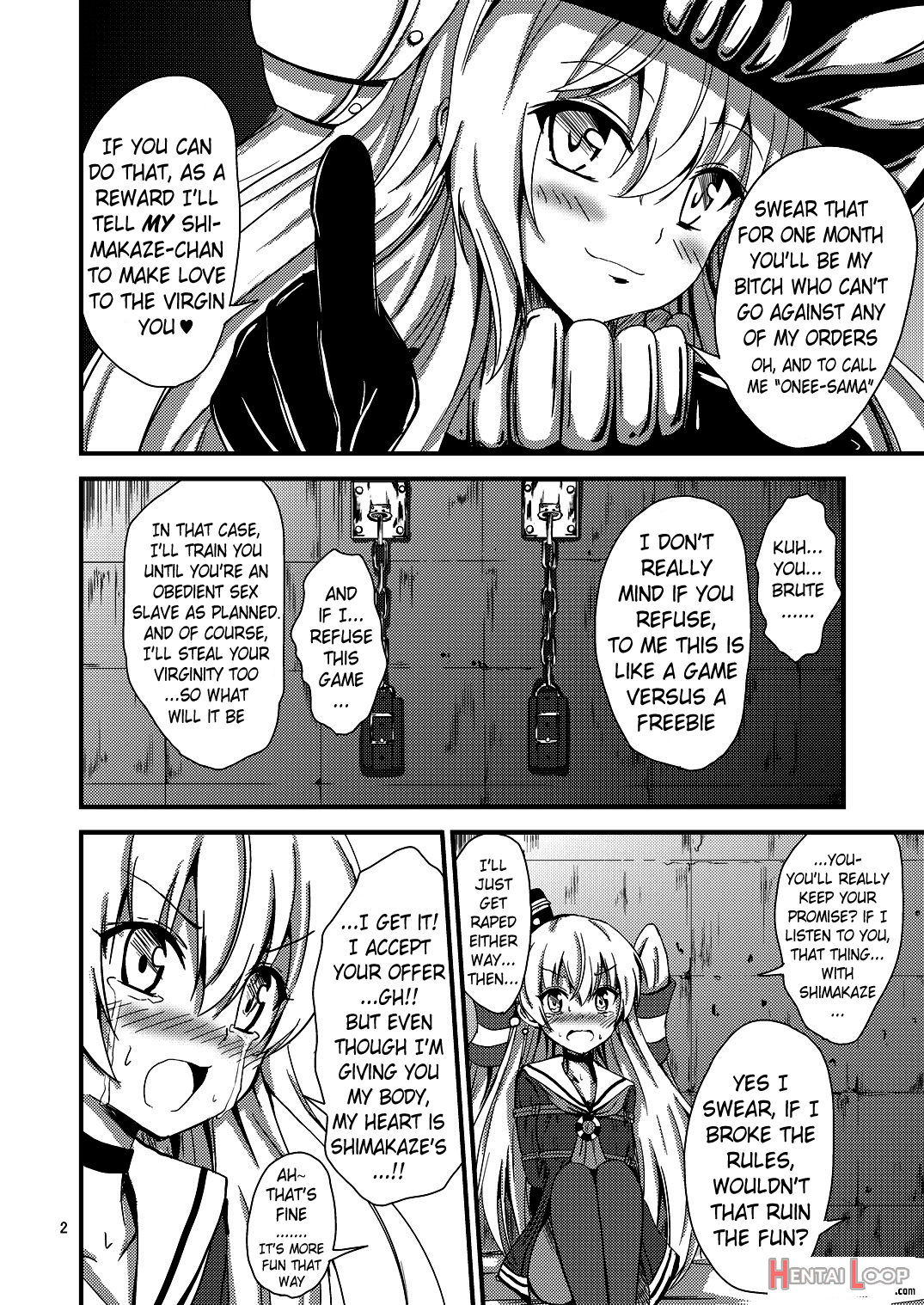 Standard Carrier Wo-class's Amatsukaze Yuri Slave Training ~ass Slave Agreement~ page 3