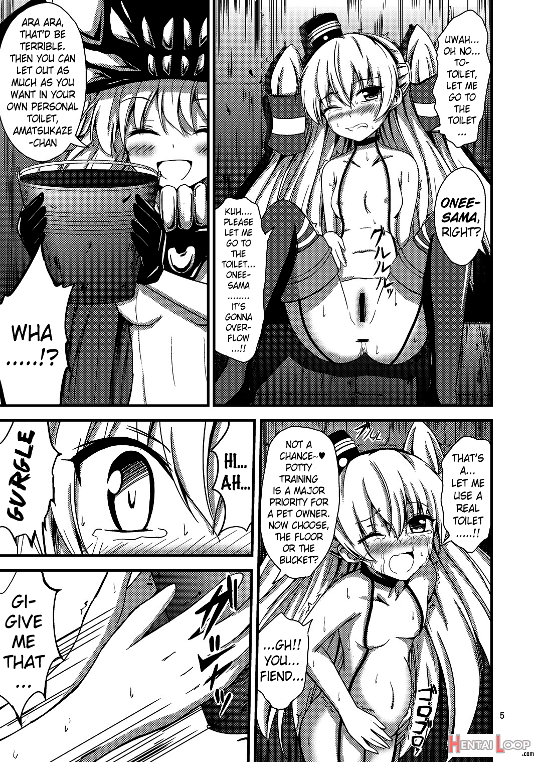 Standard Carrier Wo-class's Amatsukaze Yuri Slave Training ~ass Slave Agreement~ page 6