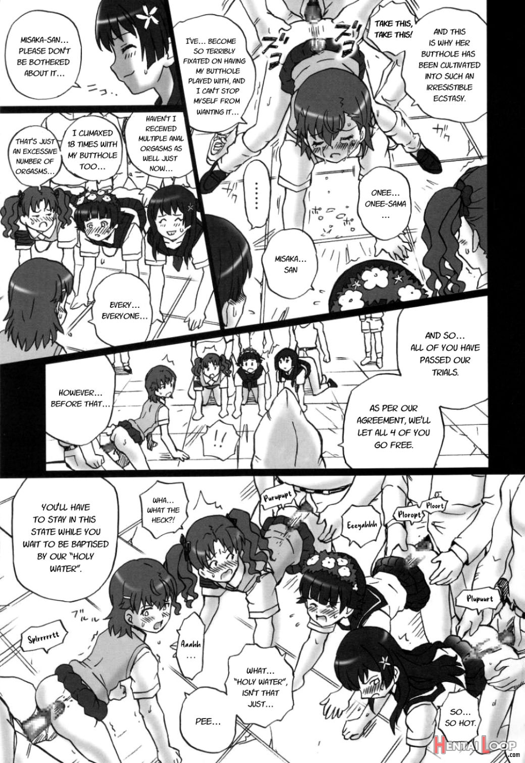 Tail-man Railgun 4girls Book page 28