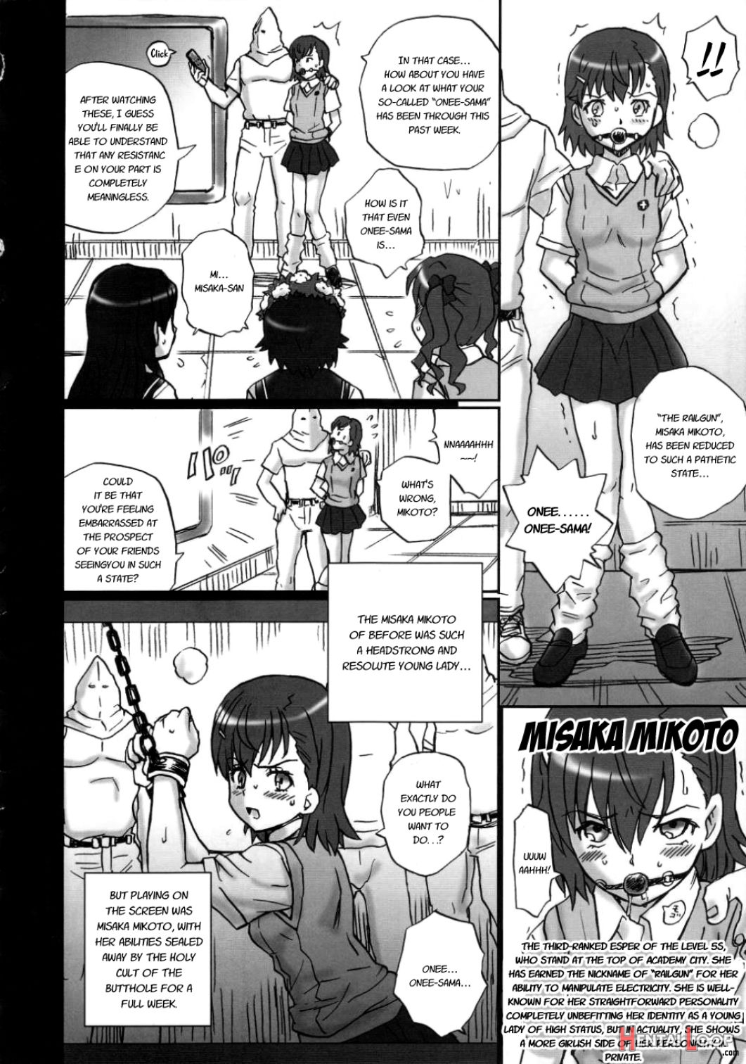 Tail-man Railgun 4girls Book page 7