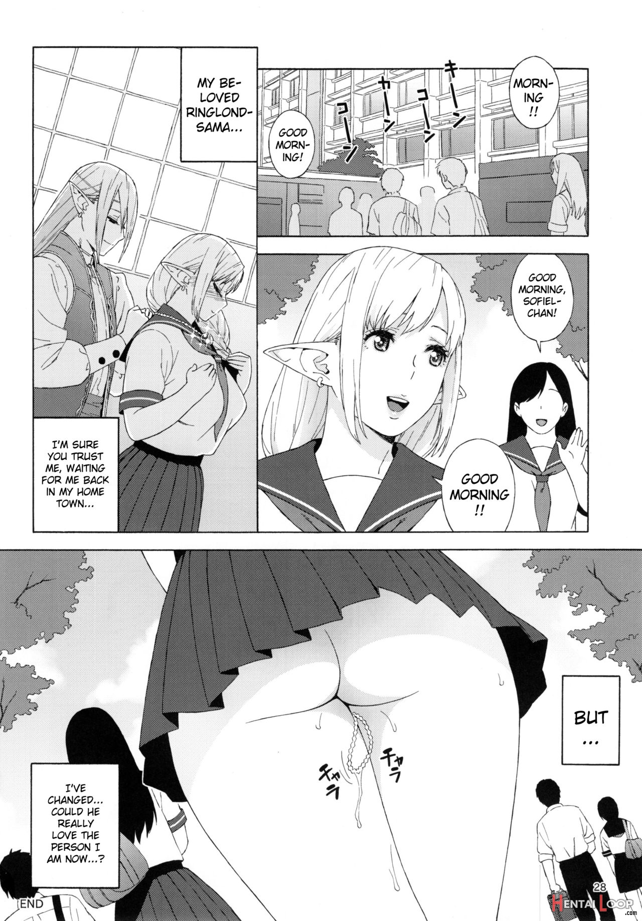 Tenkousei Jk Elf 2 -kegasareta Konyaku No Akashi- page 28