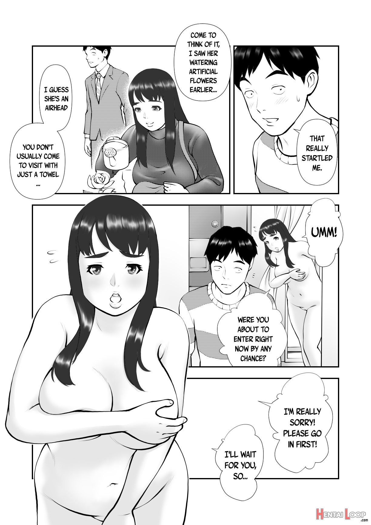 Tennen De Pocchari Na Otonari-san Ga Ofuro O Karinikita page 5