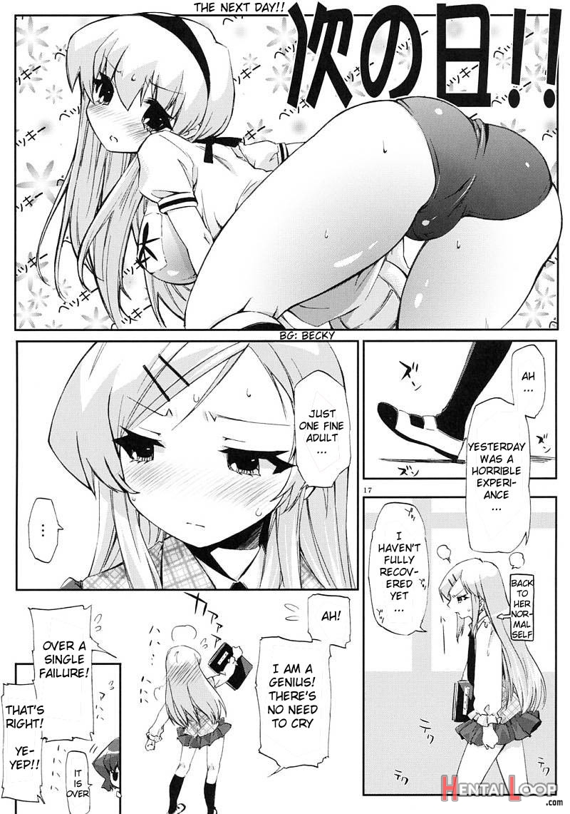 Tensai To Shikenkan To Hakui To Aoi Kami No Eroi Hon page 15