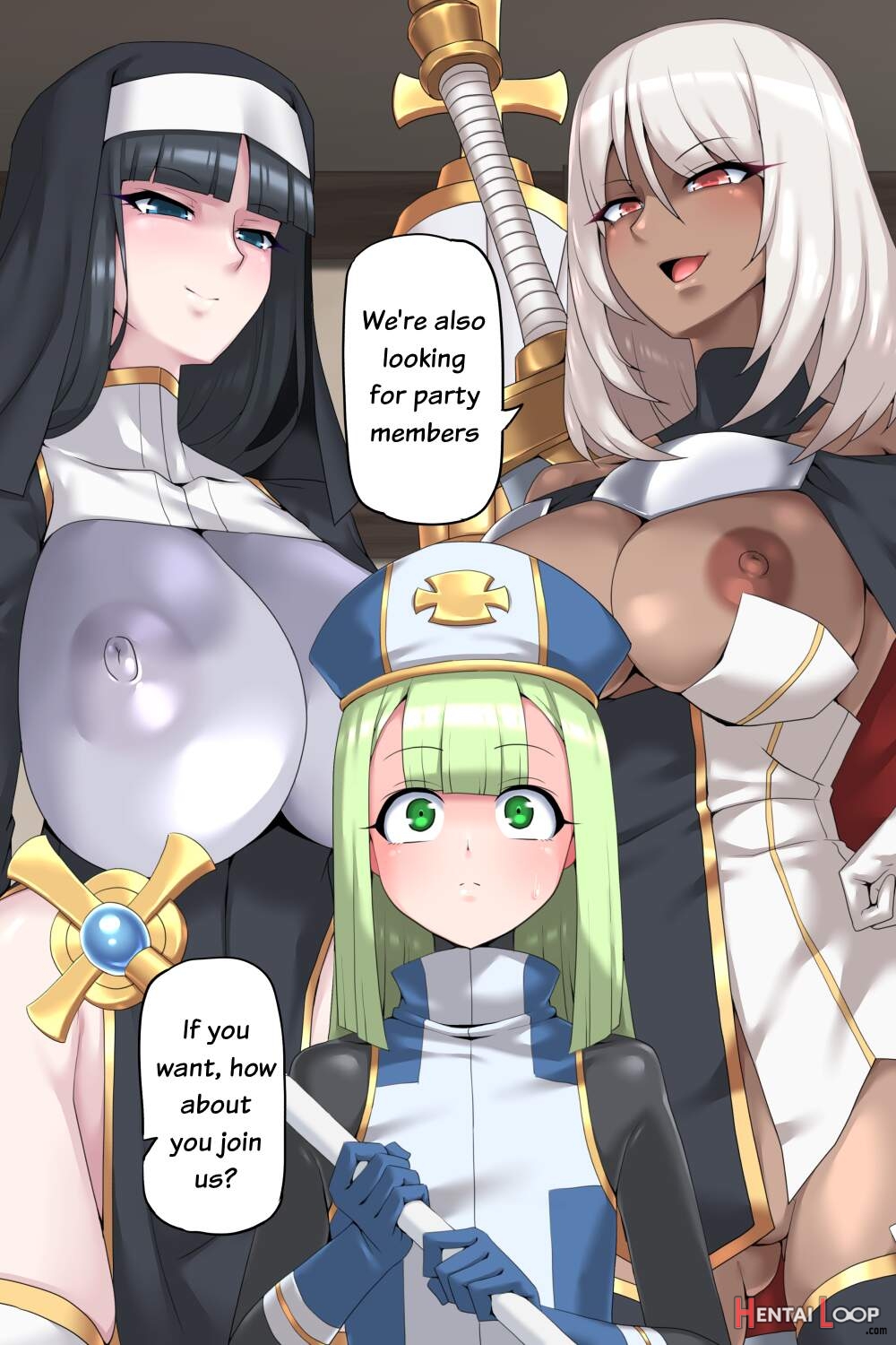 The Femboy Priest And The 2 Heroes page 6