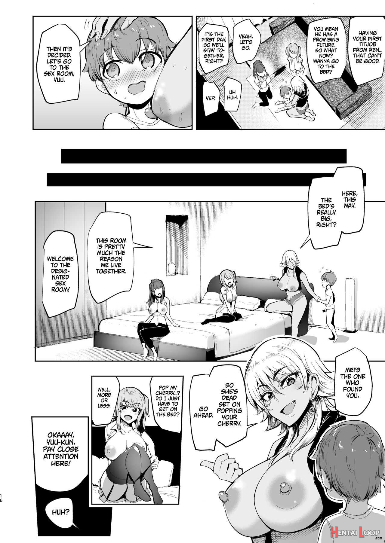 The Place I Stayed Over At Belonged To Perverted Gyaru Onee-chans page 15