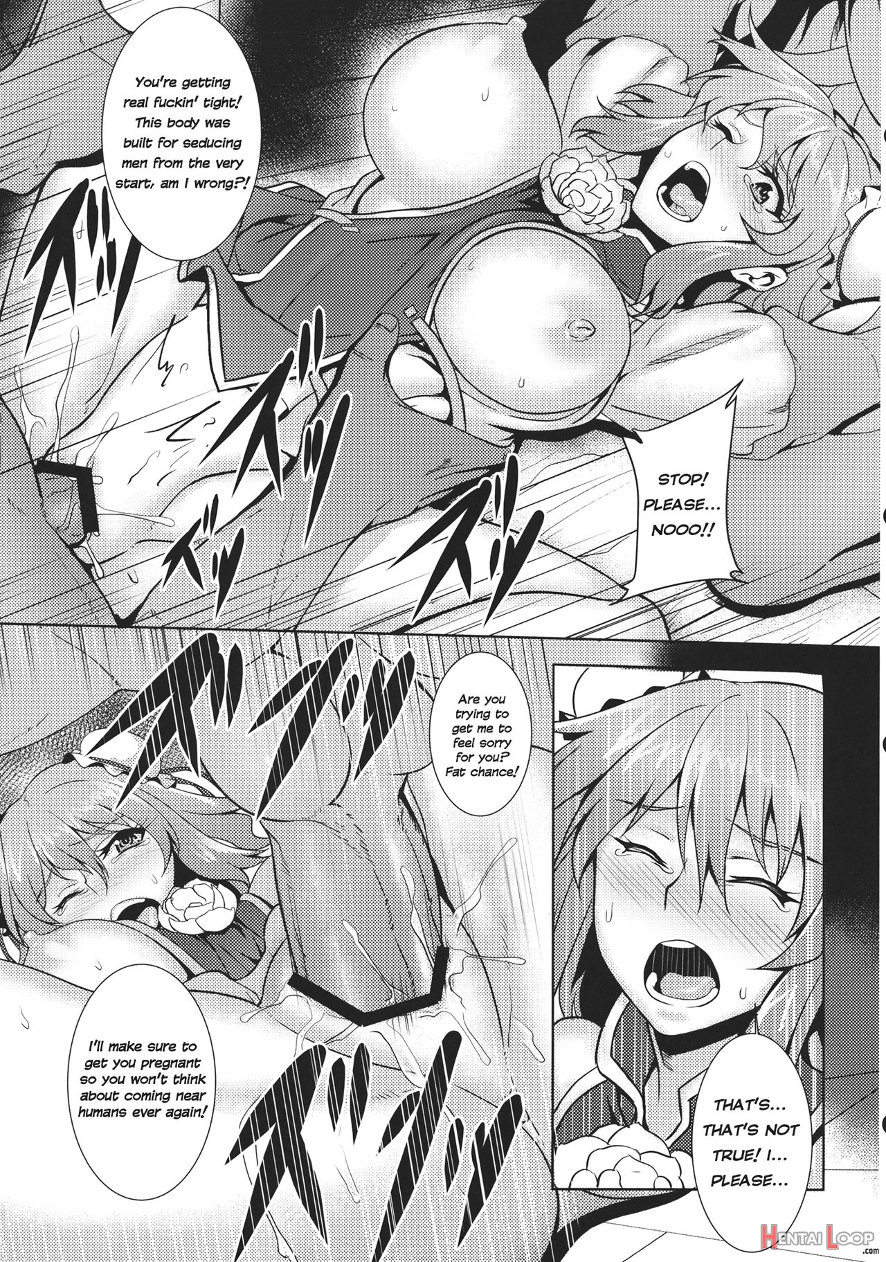 Touhou Brutal Pregnant Belly Rape Collab page 3