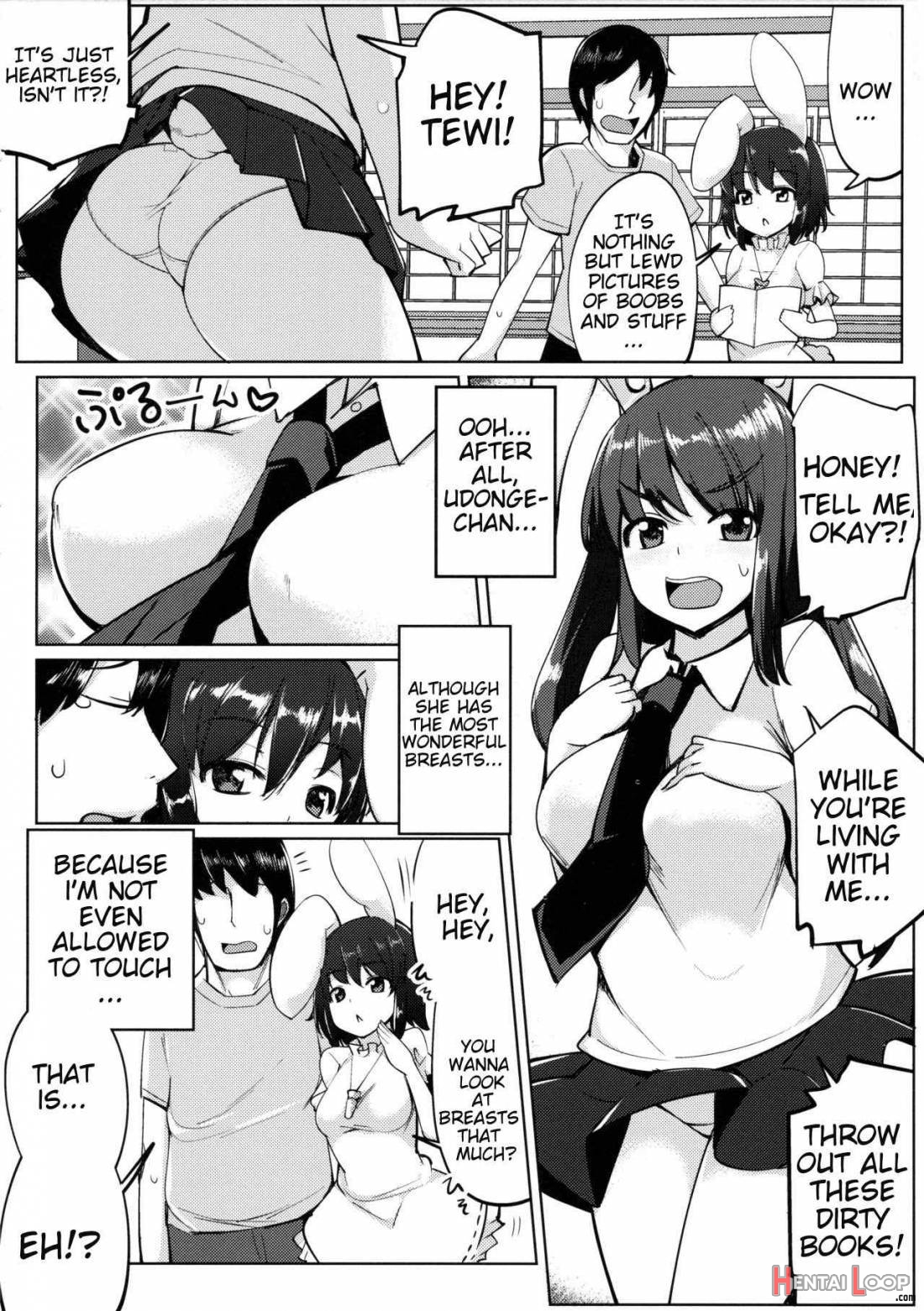 Uwaki Shite Tewi-chan To Sex Shita (3-kaime) page 4
