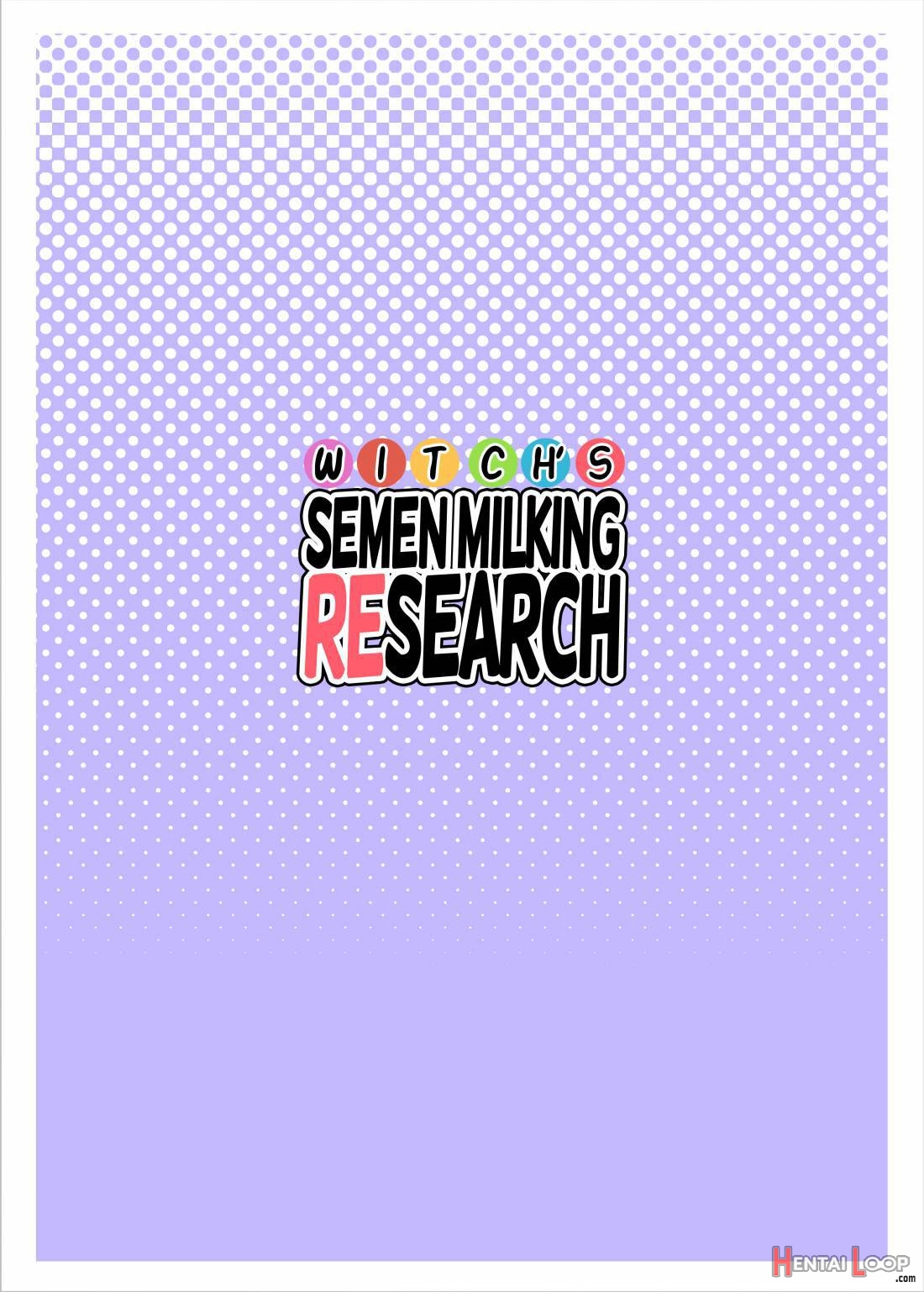 Witch’s Semen Milking Research page 18