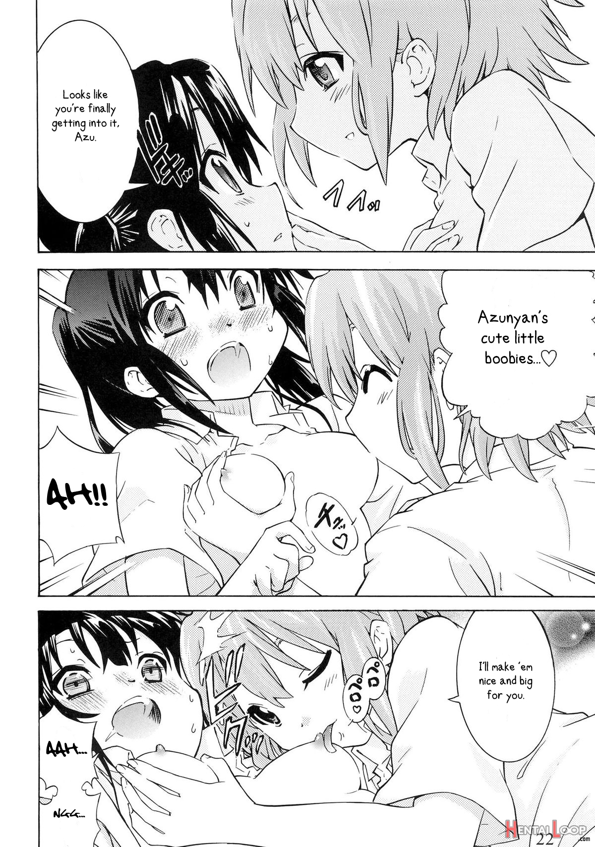 Yuri-on! #1 "mesomeso Azunyan!" page 21