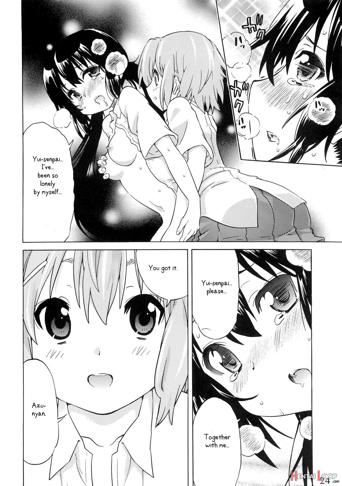 Yuri-on! #1 "mesomeso Azunyan!" page 23