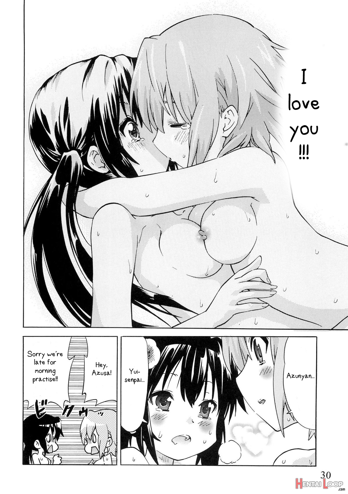 Yuri-on! #1 "mesomeso Azunyan!" page 29