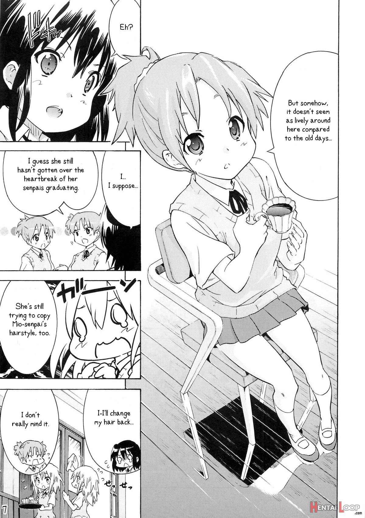 Yuri-on! #1 "mesomeso Azunyan!" page 6