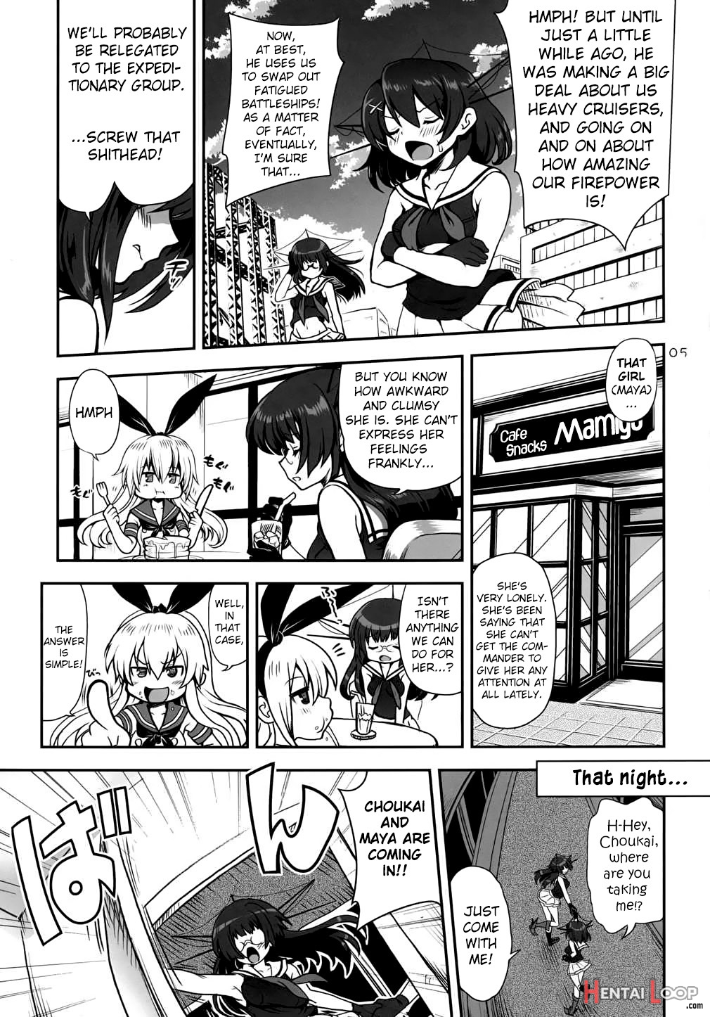 A Hack Aim You Shimakazeãƒ»choukai No Daisakusen! Maya-sama O Kaijuu Seyo!! page 4