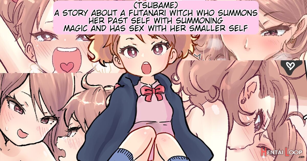 A Story About A Futanari Witch Who Summons Her Past Self With Summoning Magic And Has Sex With Her Smaller Self page 1