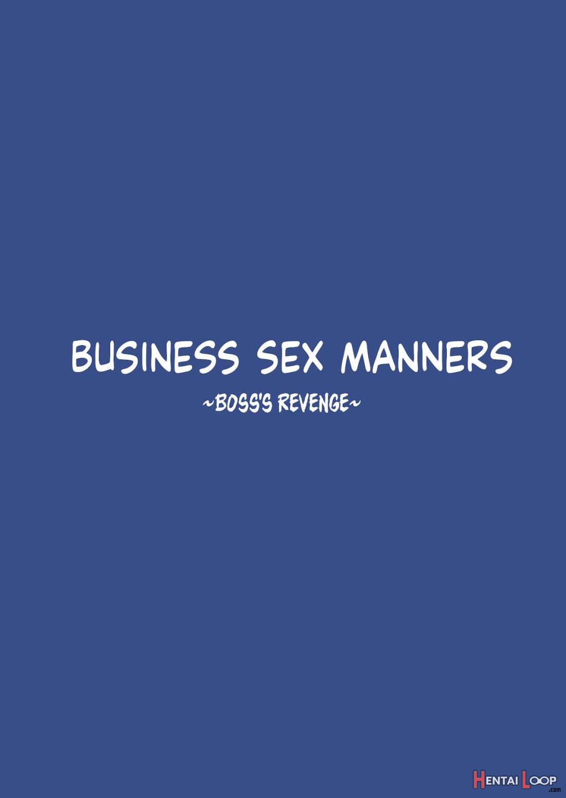 Business Sex Manner Fukushuu No Joushi Hen page 3