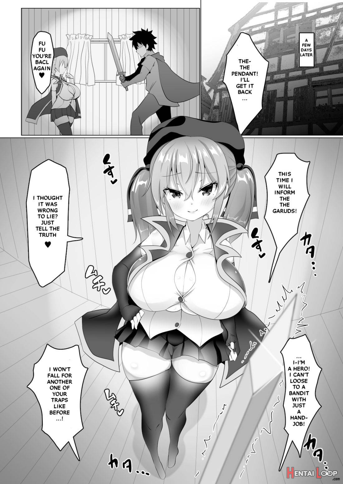 Chichi Ga Dekai Dake No Touzoku Musume Nanka Ni Makeru Wake Nai Daro!! page 19