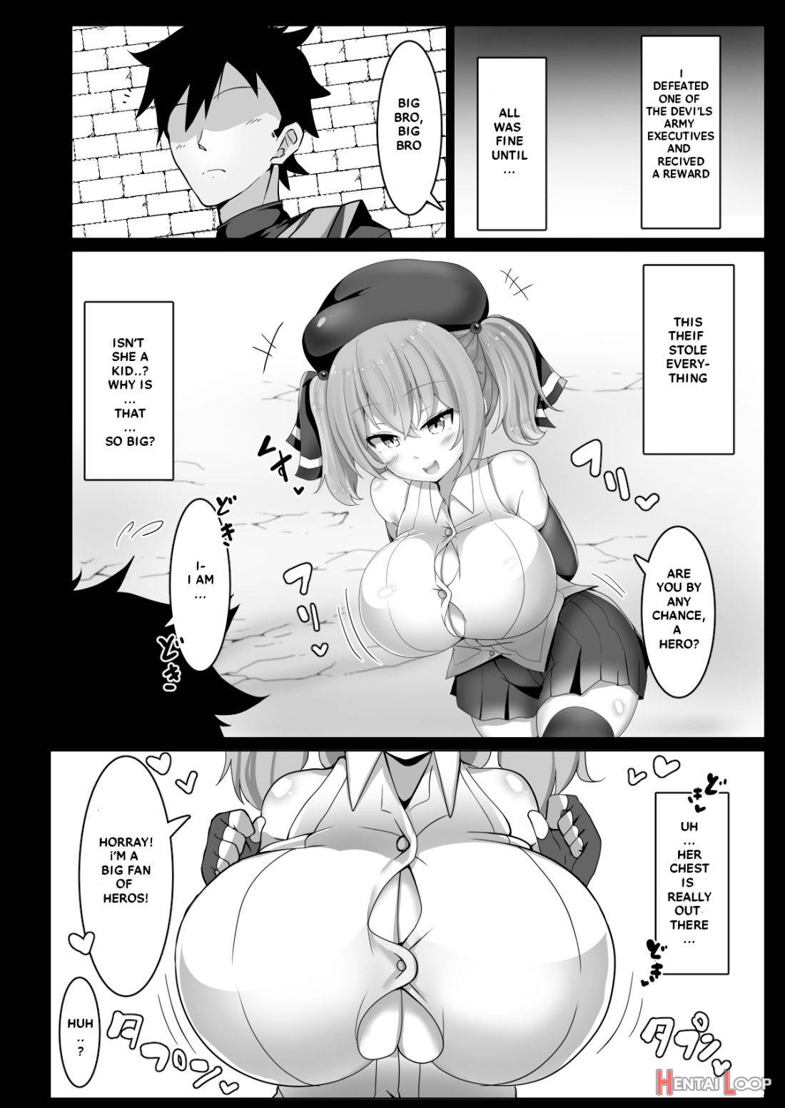 Chichi Ga Dekai Dake No Touzoku Musume Nanka Ni Makeru Wake Nai Daro!! page 3