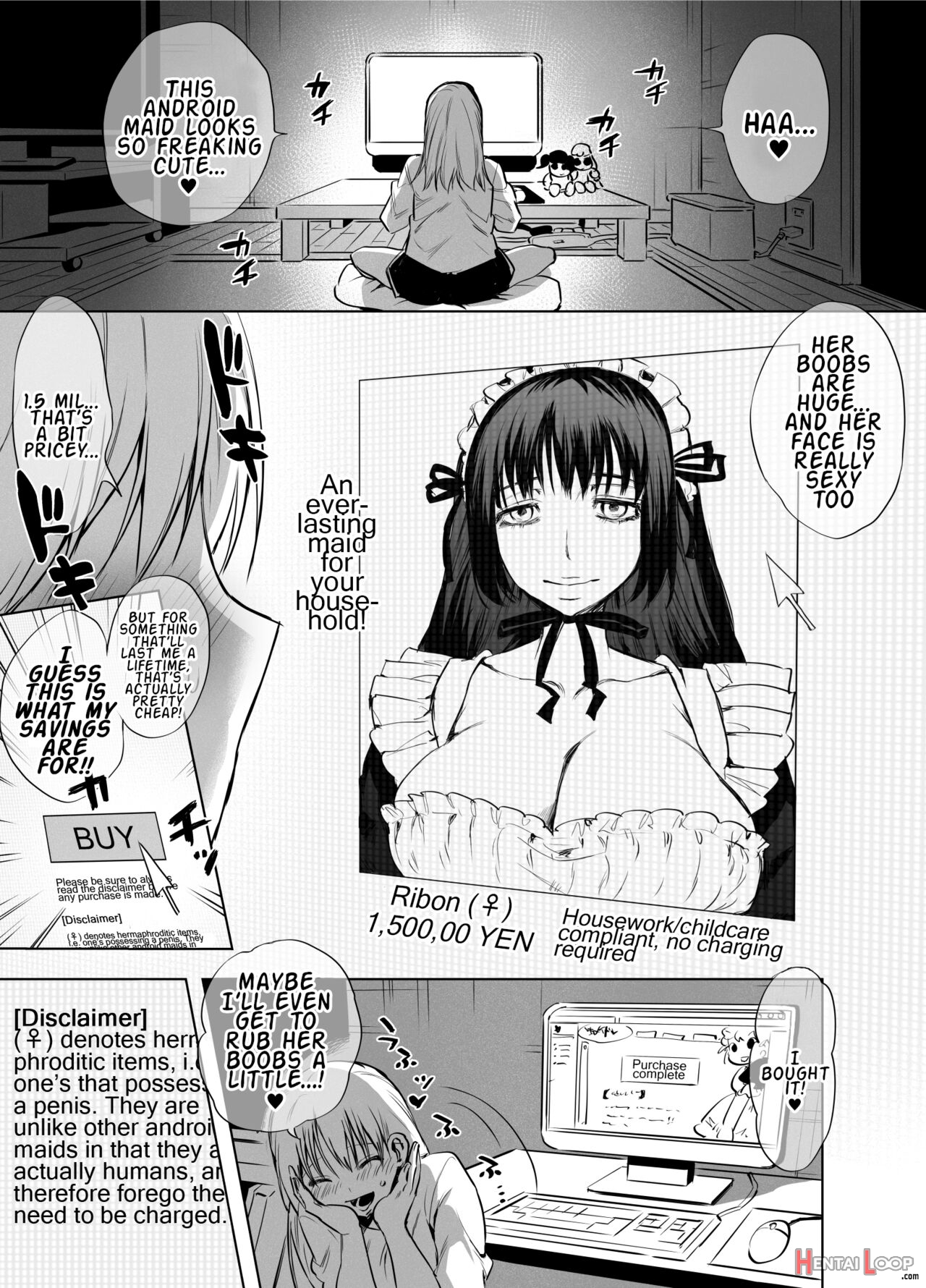 Futanari Maid No Ribon-chan page 2