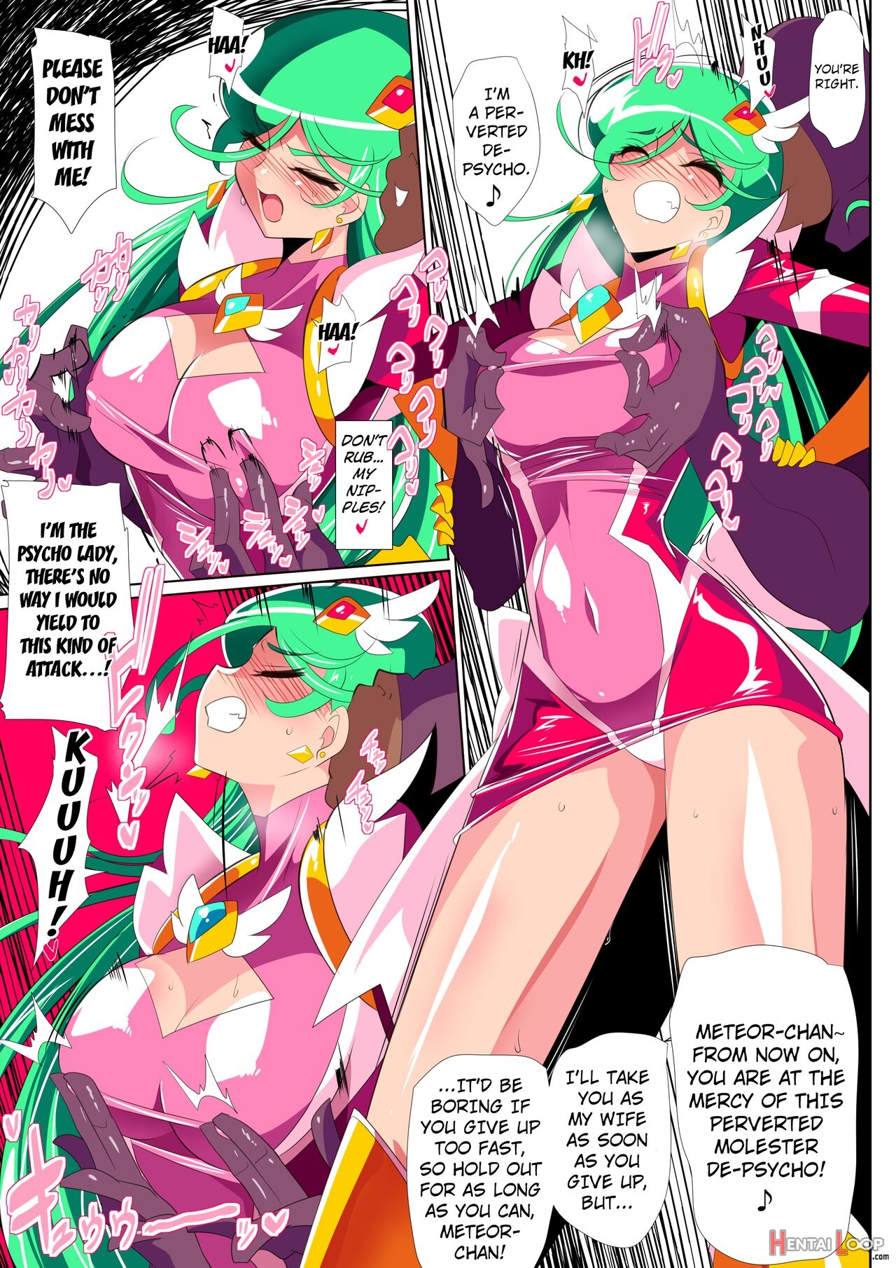 Heroine Lose 2 Psycho Lady Meteor Hen Psycho Power Heroine Vs Kyousei Chikan Choukyou! page 7