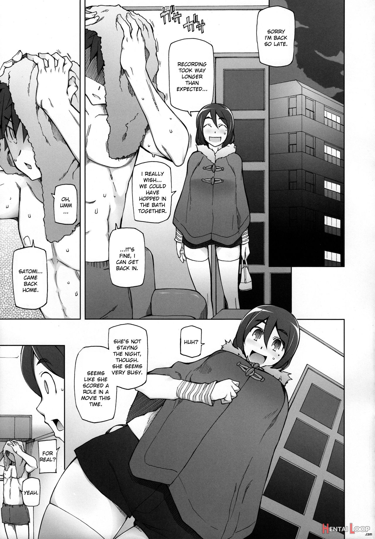 Kanojo Wa Chou Yuumei Geinoujin... Soshite Boku Ni Naisho De Av Joyuu Satomi-satona Gojitsudan 1 page 12