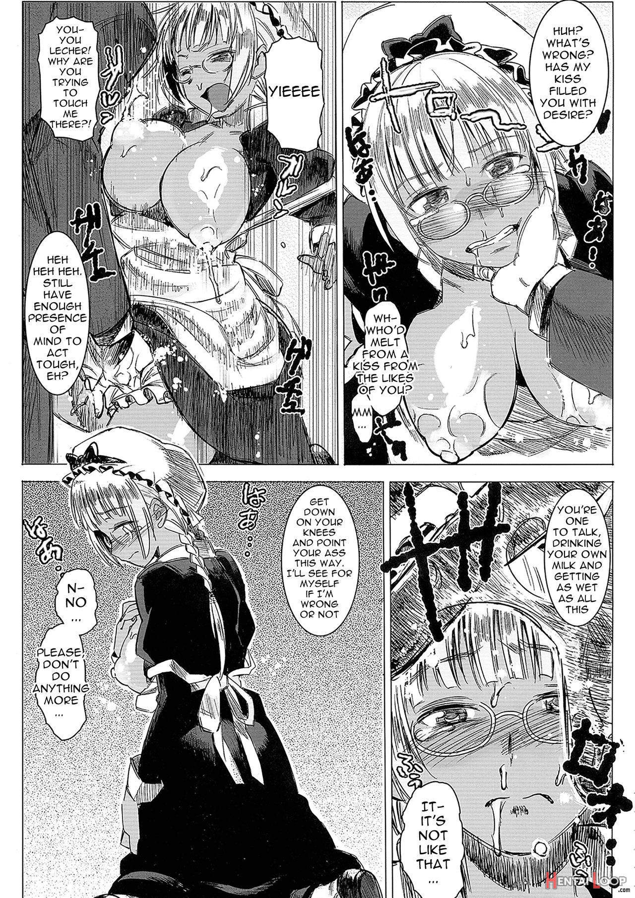 Kasshoku Kokumaro Funnyuu Maid! Baka Ka!!! page 12