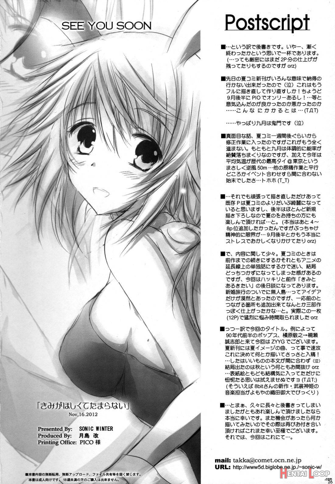 Kimi Ga Hoshikute Tamaranai. page 23