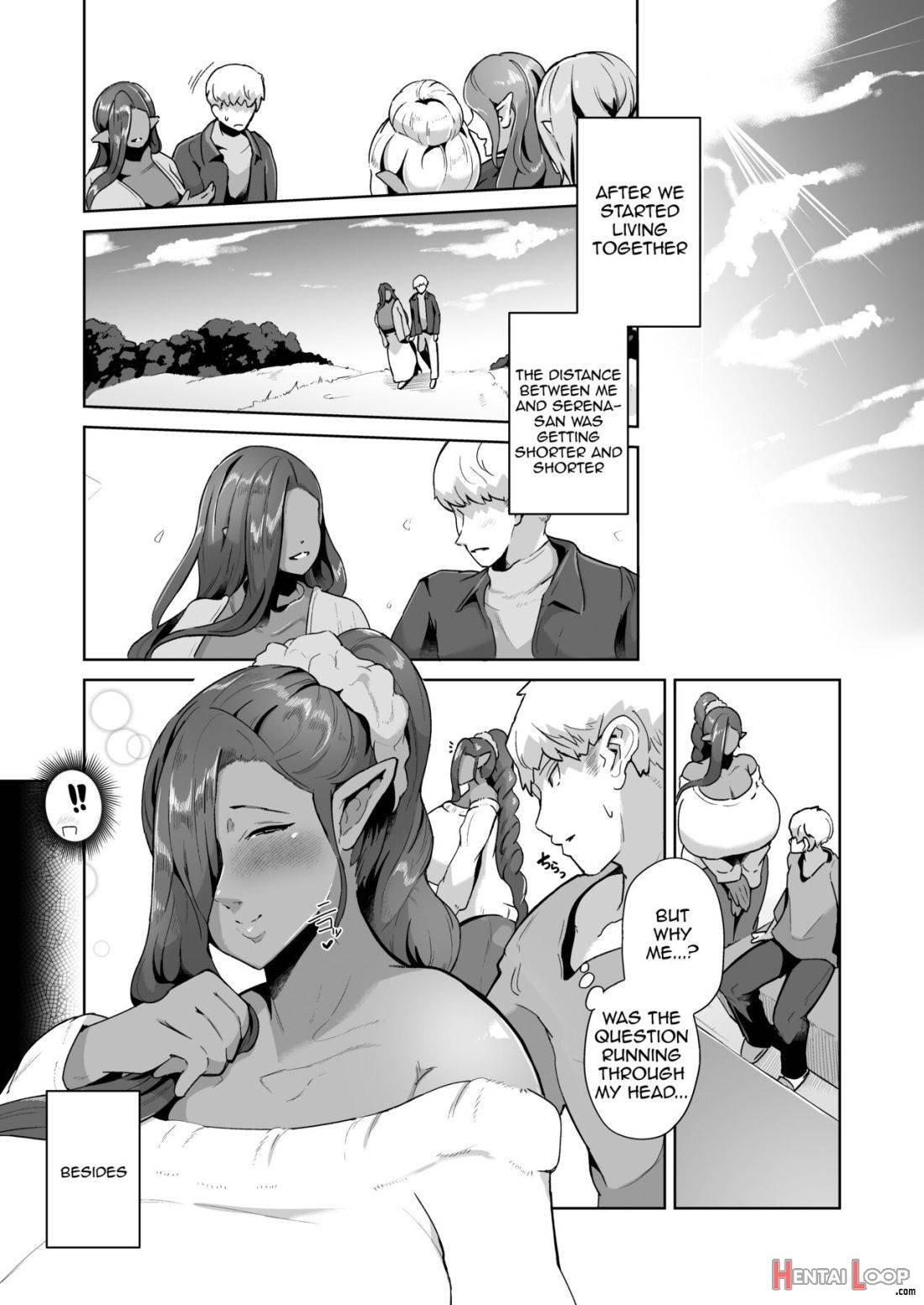 Mucchiri Dekachichi Dark Elf No Obasan To Icha Love Fudeoroshi Seikatsu page 24