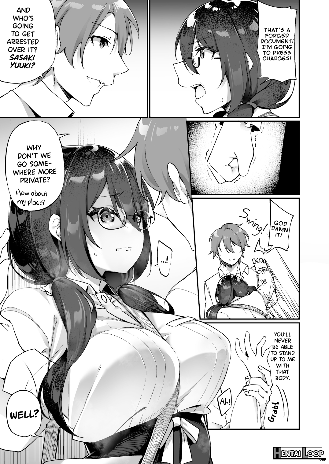 My Voluptuous Yandere Kouhai Who Gets Turned On Just By Hearing My Voice Switched Bodies With Me! page 10