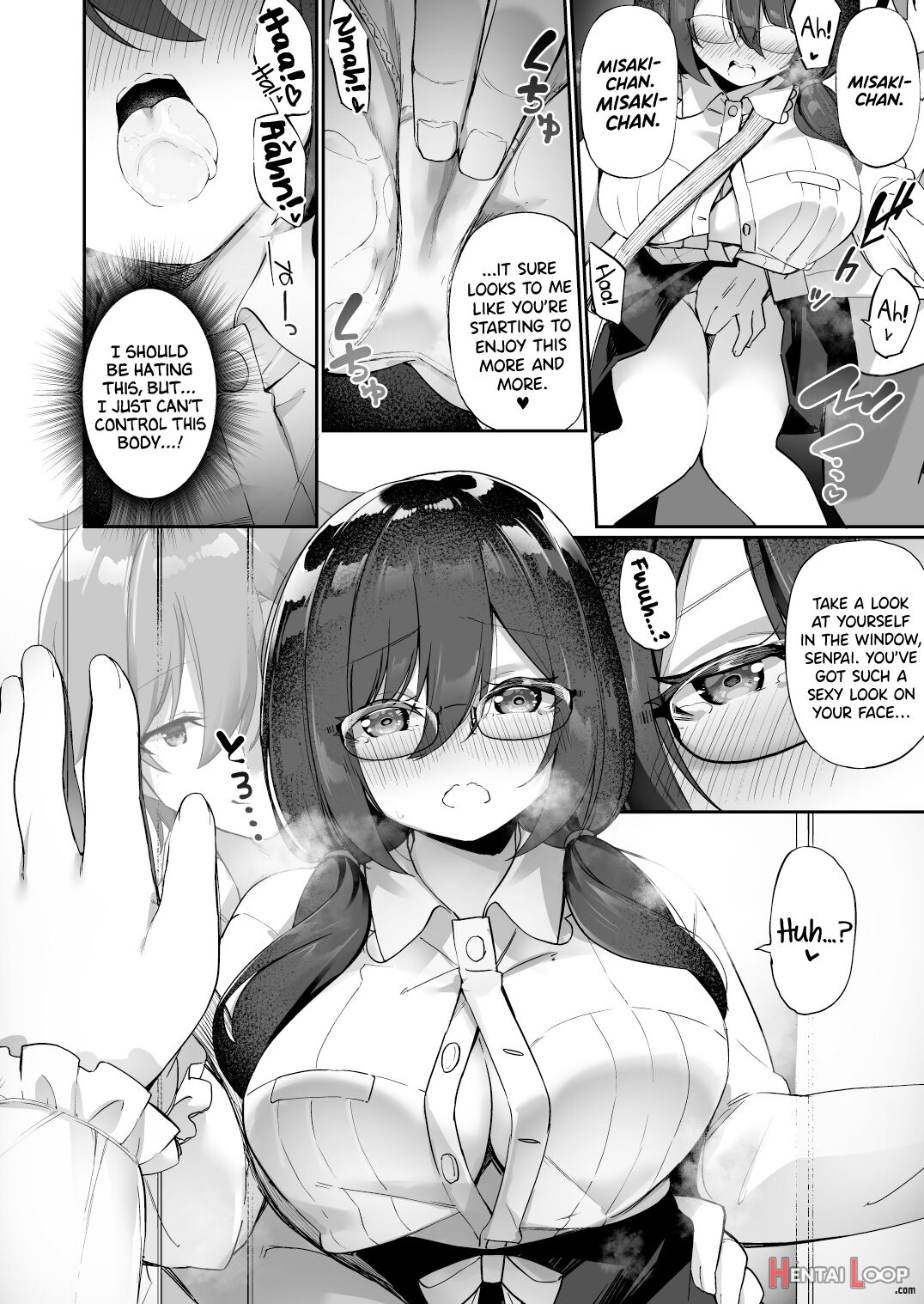 My Voluptuous Yandere Kouhai Who Gets Turned On Just By Hearing My Voice Switched Bodies With Me! page 13