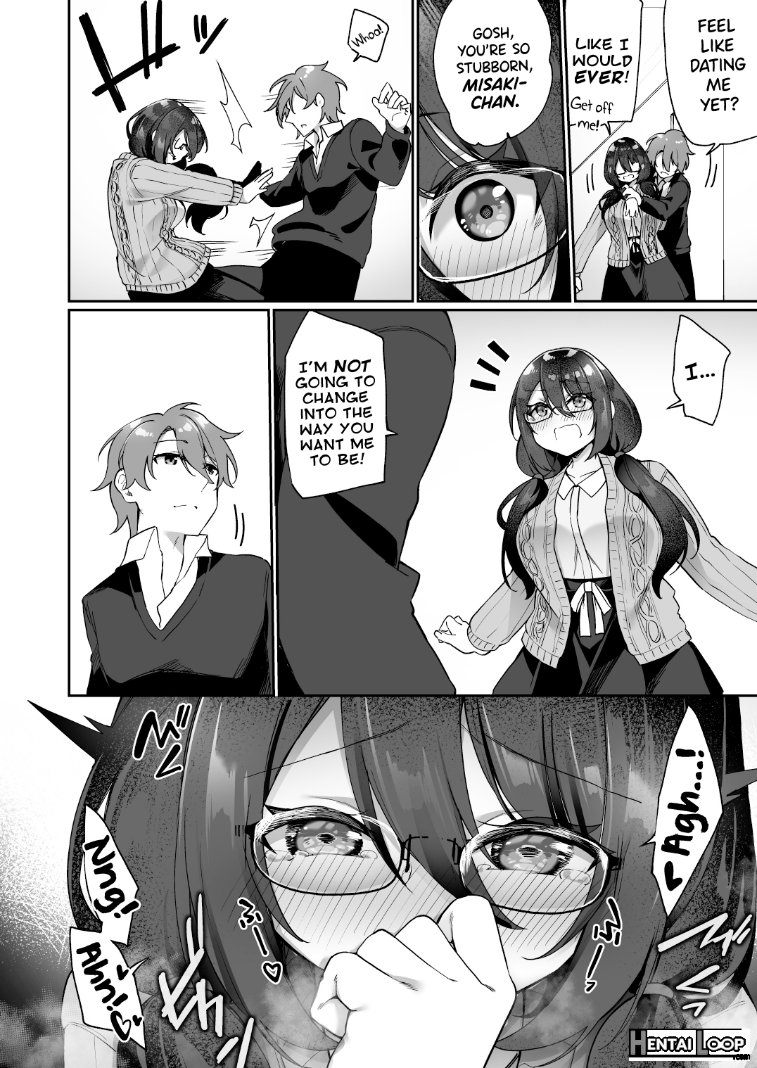 My Voluptuous Yandere Kouhai Who Gets Turned On Just By Hearing My Voice Switched Bodies With Me! page 23