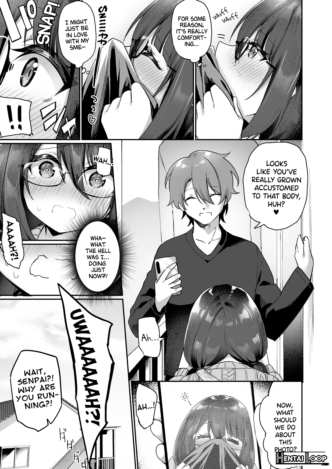 My Voluptuous Yandere Kouhai Who Gets Turned On Just By Hearing My Voice Switched Bodies With Me! page 26