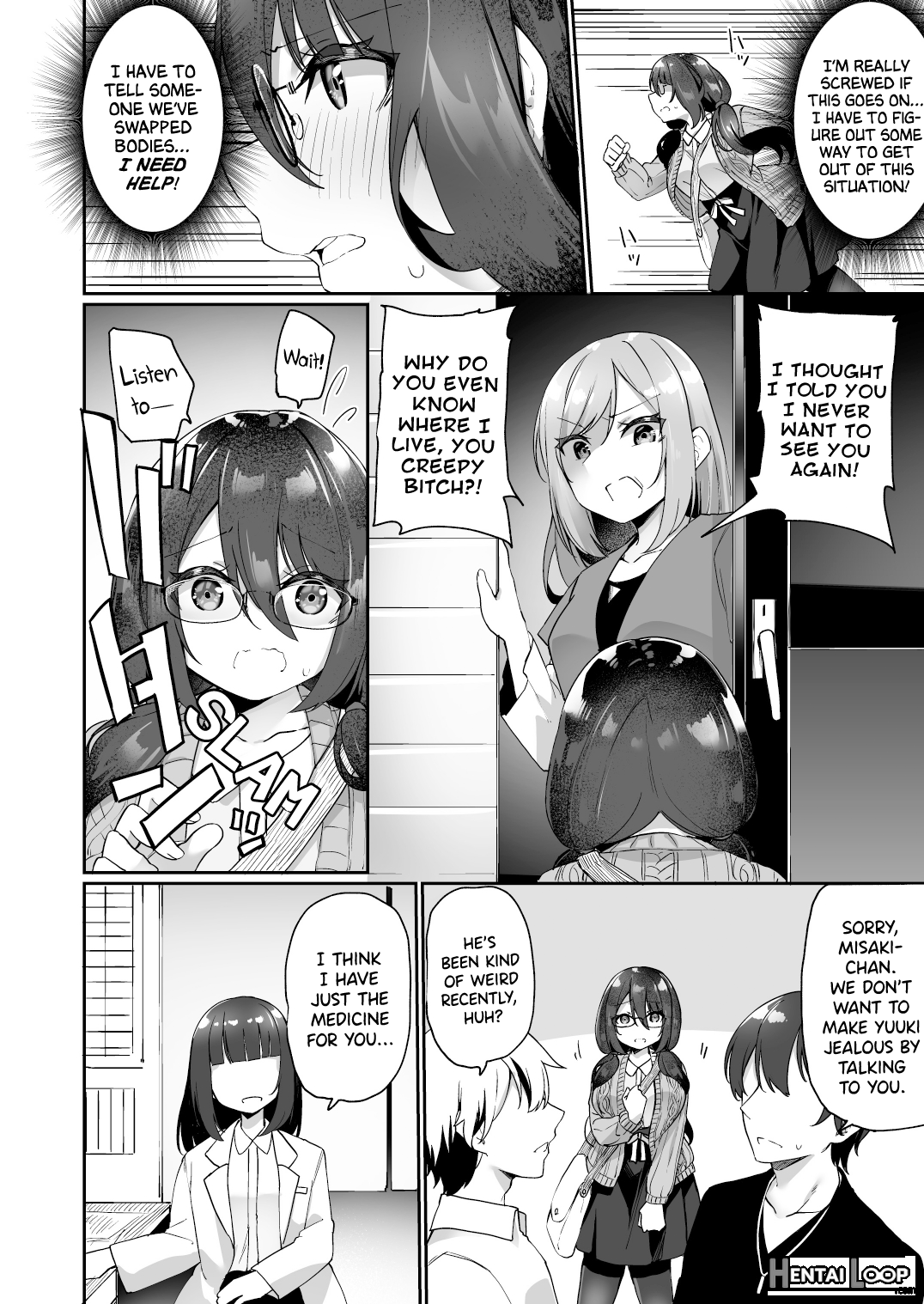 My Voluptuous Yandere Kouhai Who Gets Turned On Just By Hearing My Voice Switched Bodies With Me! page 27