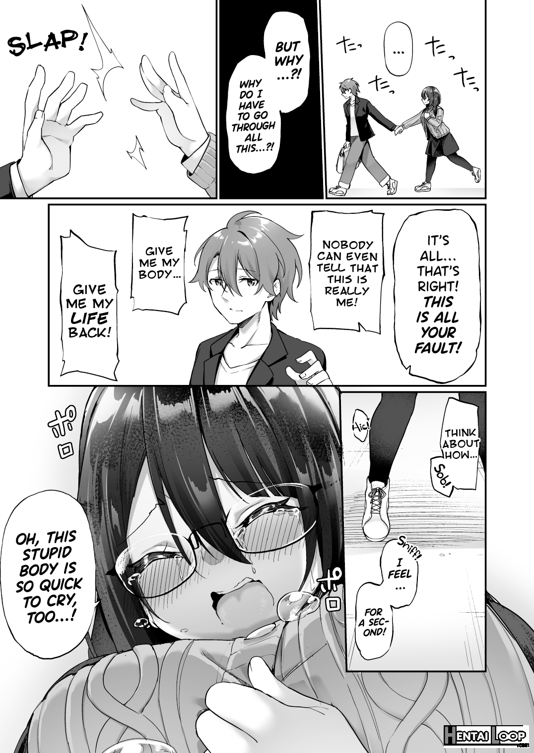 My Voluptuous Yandere Kouhai Who Gets Turned On Just By Hearing My Voice Switched Bodies With Me! page 32