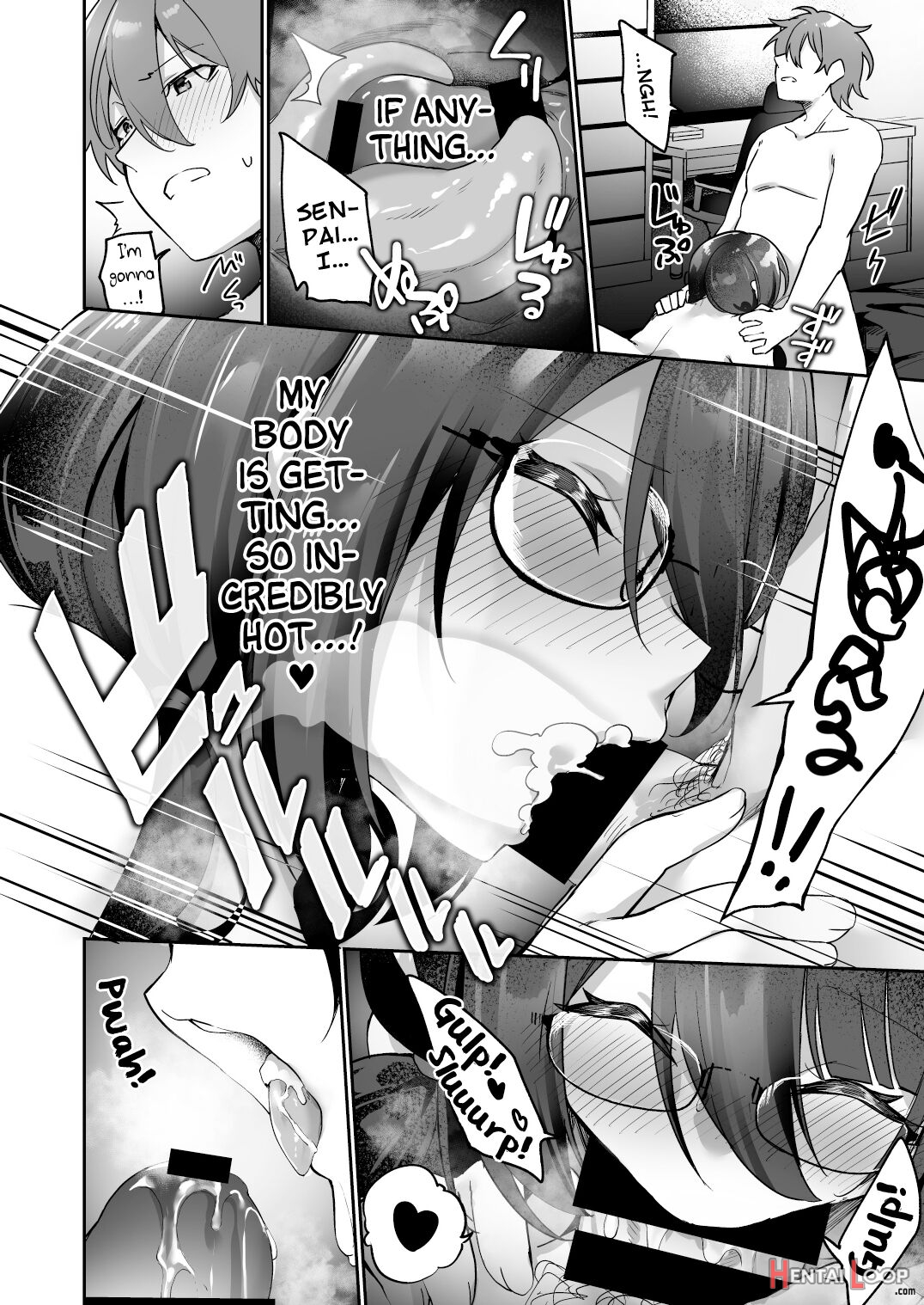 My Voluptuous Yandere Kouhai Who Gets Turned On Just By Hearing My Voice Switched Bodies With Me! page 37