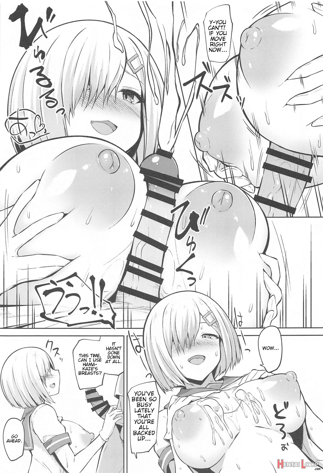 Paizuri Sex With Hamakaze-chan!! page 10