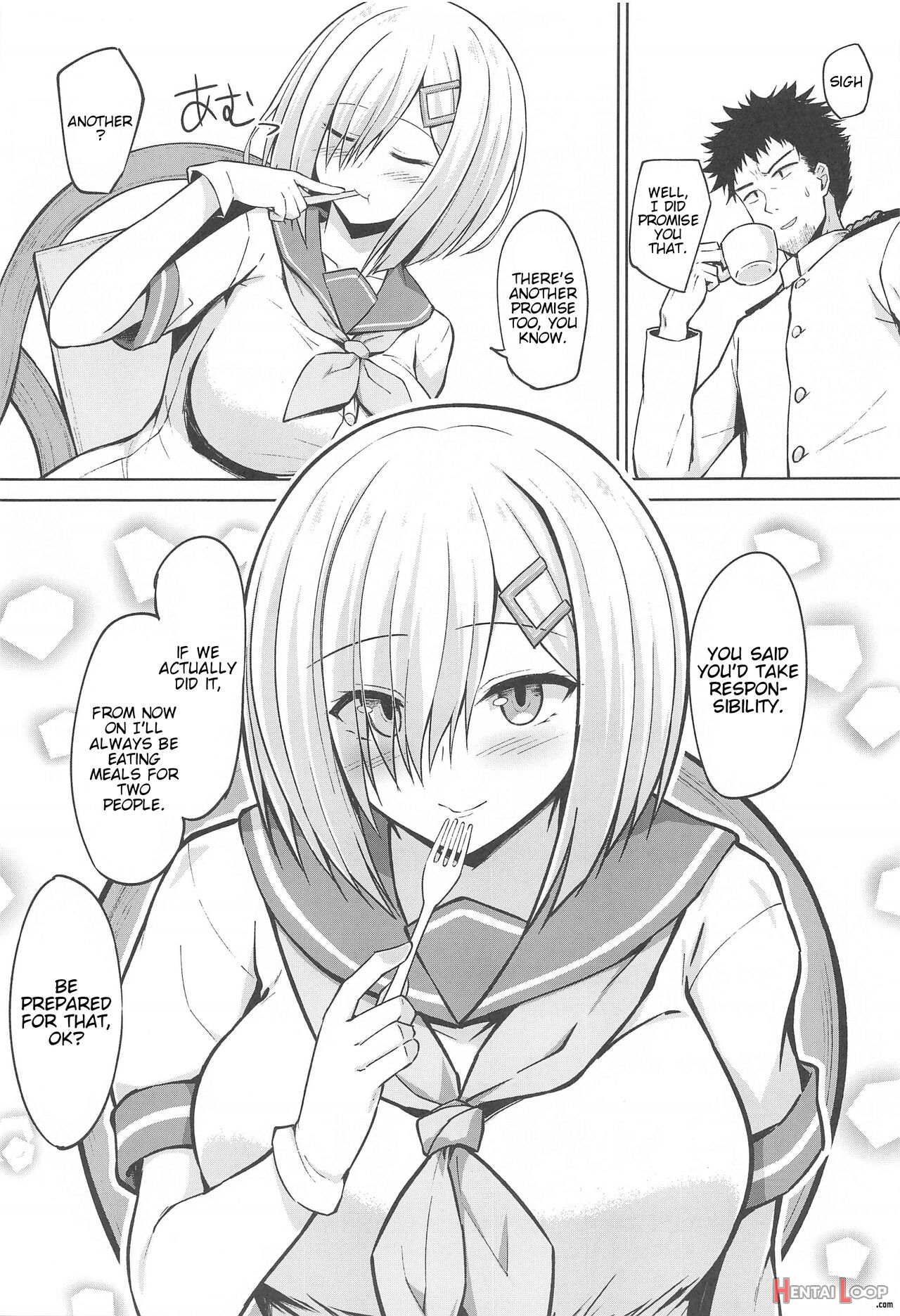 Paizuri Sex With Hamakaze-chan!! page 36