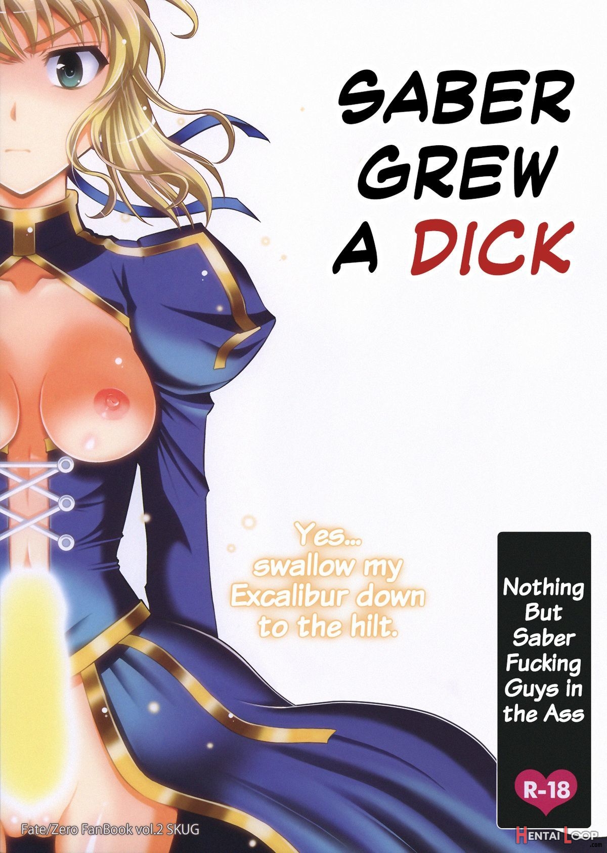 Saber Grew A Dick page 1