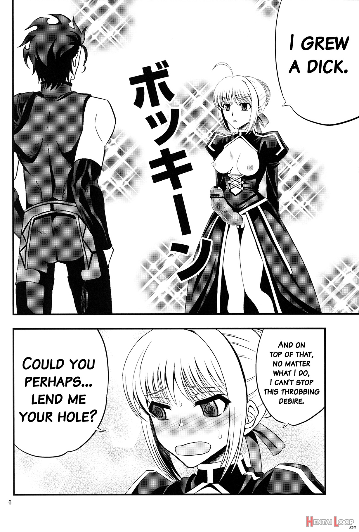 Saber Grew A Dick page 4