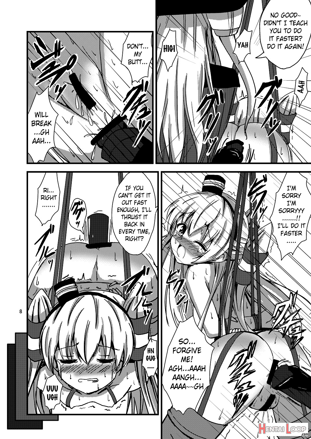 Standard Carrier Wo-class's Amatsukaze Yuri Slave Training ~anal Training~ page 9