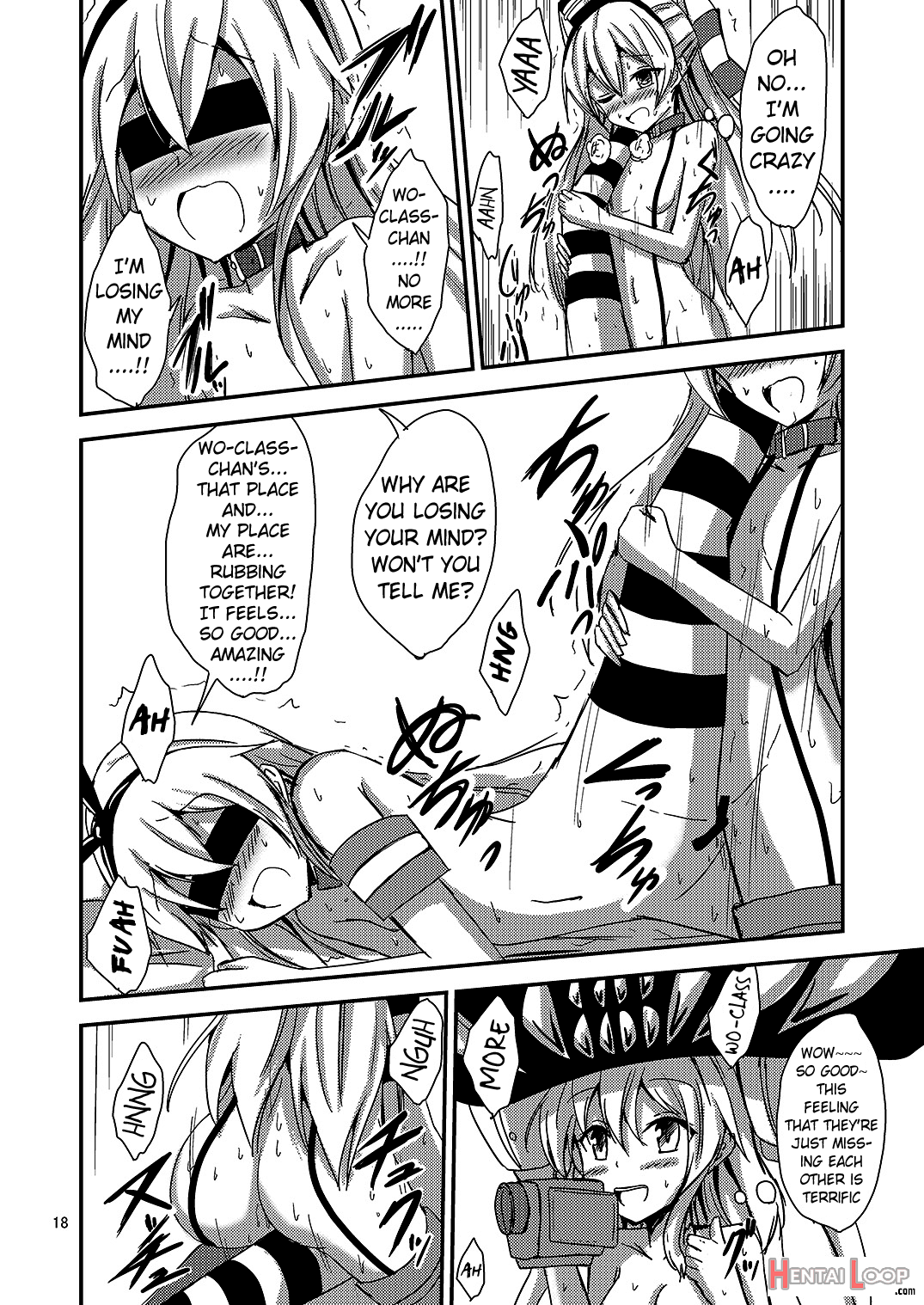 Standard Carrier Wo-class's Amatsukaze Yuri Slave Training ~blindfolded Shimakaze Training~ page 19