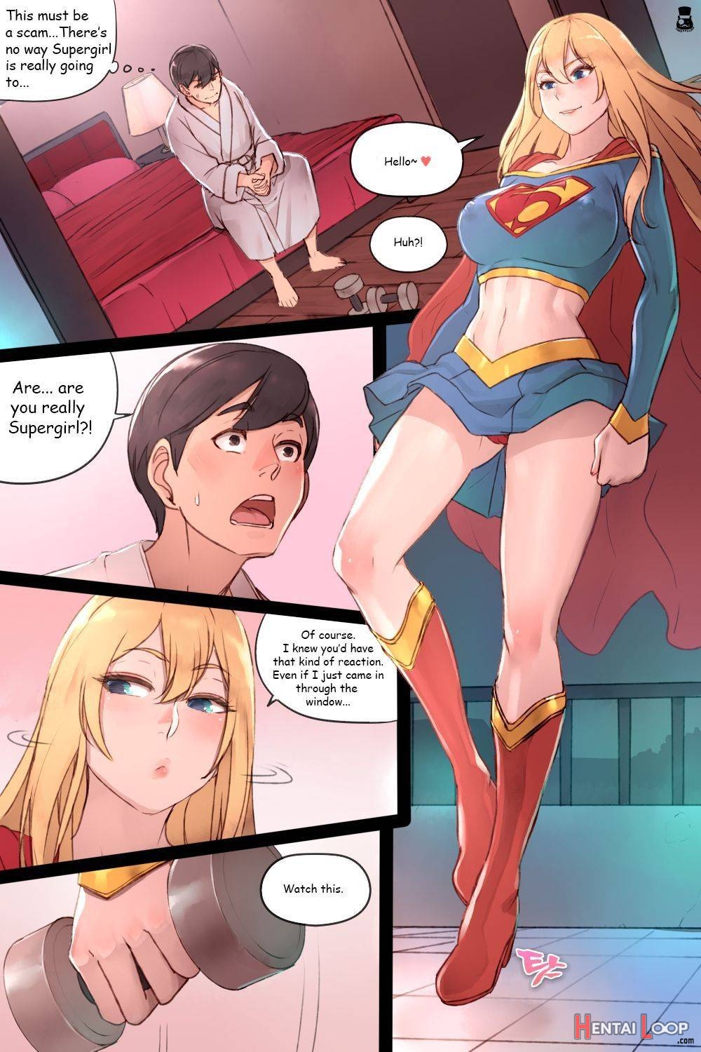 Page 1 of Supergirl's Secret Service (by Mr.takealook) - Hentai doujinshi  for free at HentaiLoop