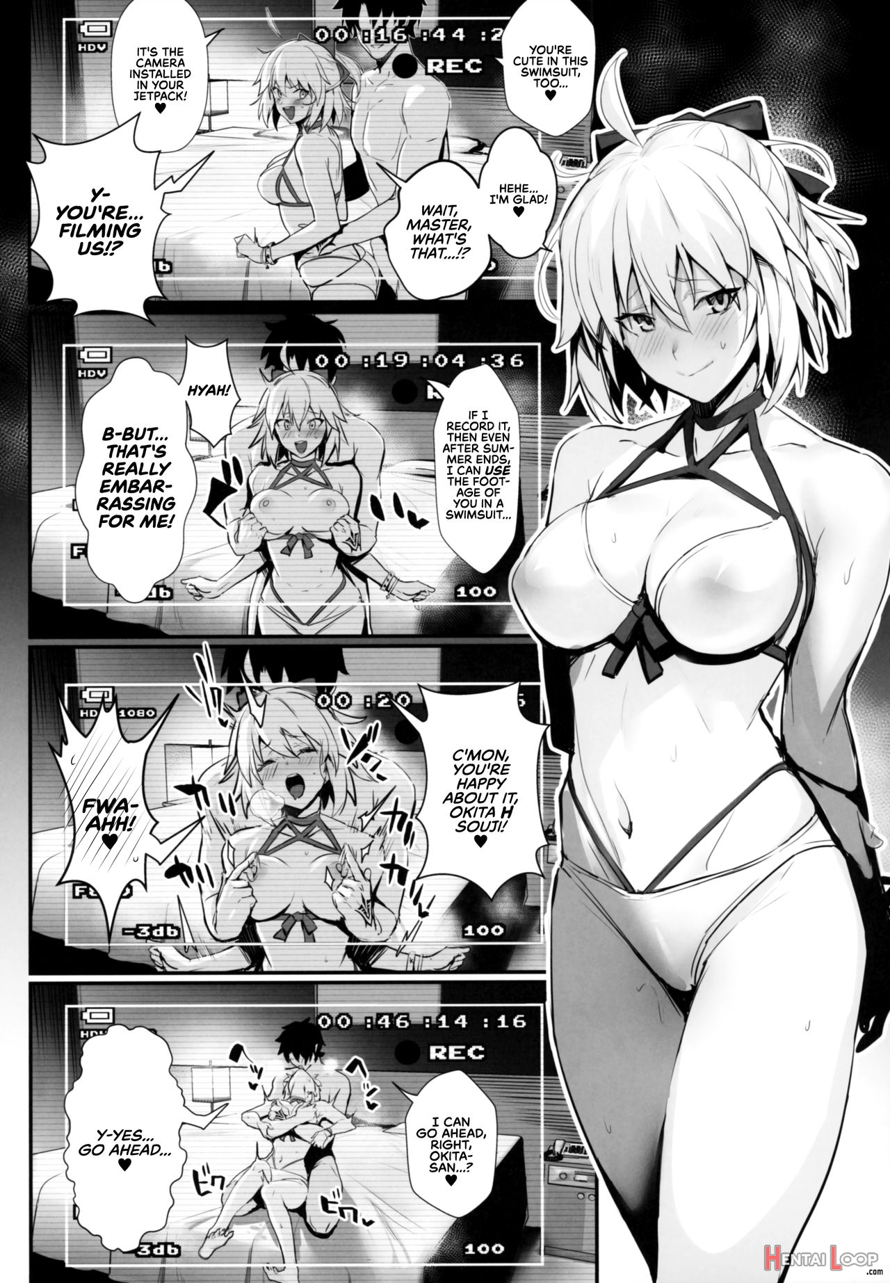 Swimsuit Sex With Okita-san At A Love Hotel Until Morning page 15