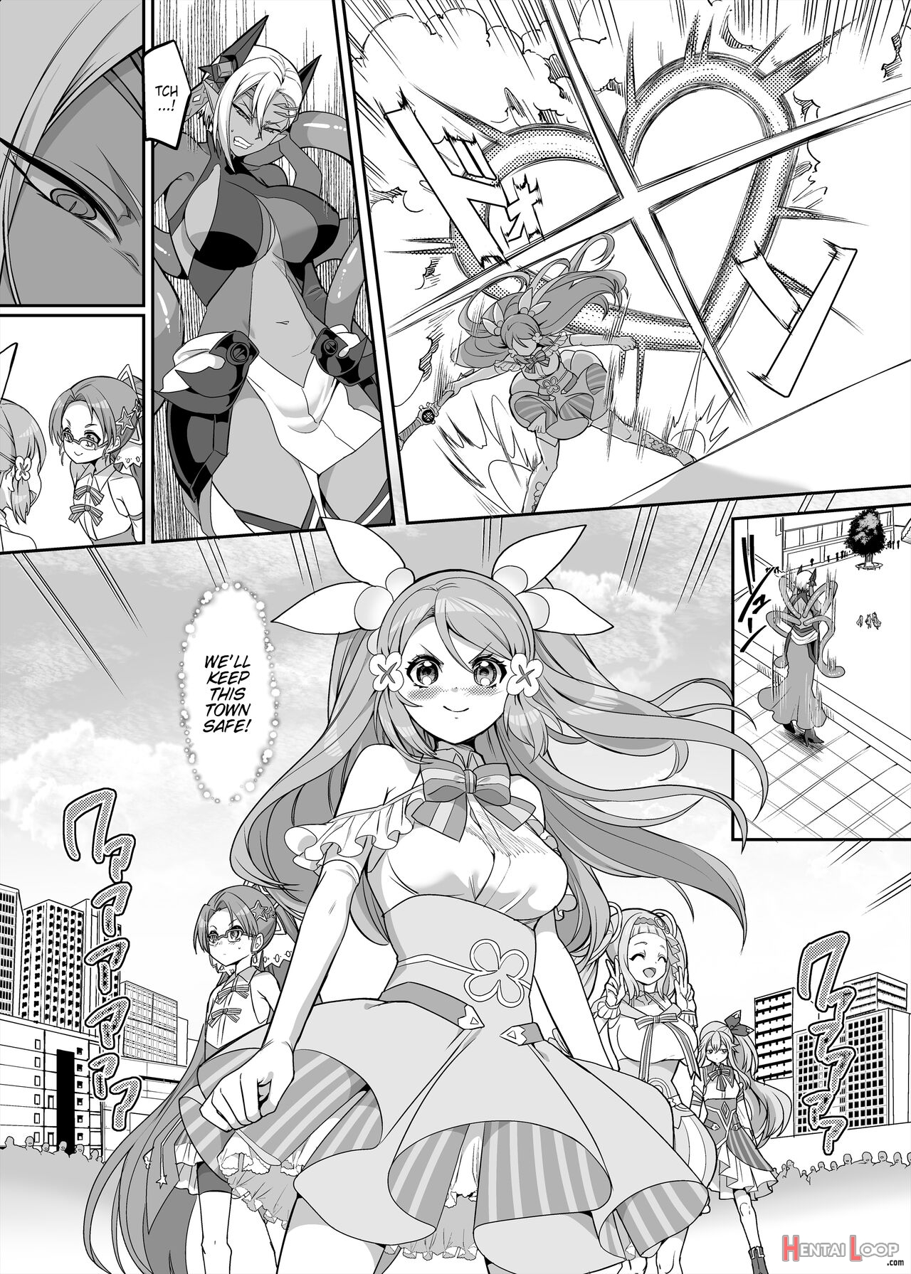 The Smart, Diligent And Flat-chested Blue From The Team Of Morphing Heroines page 3