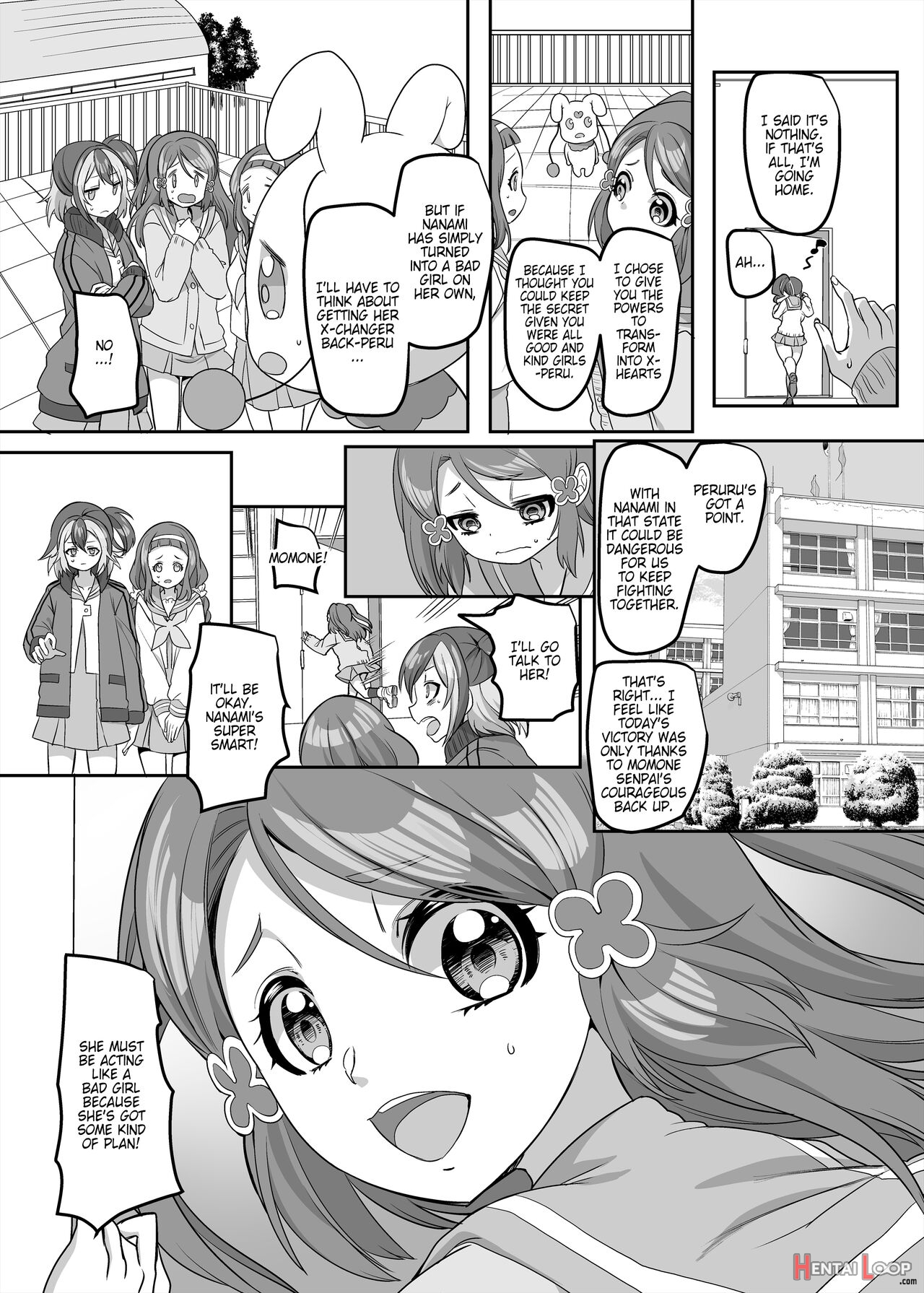 The Smart, Diligent And Flat-chested Blue From The Team Of Morphing Heroines page 35