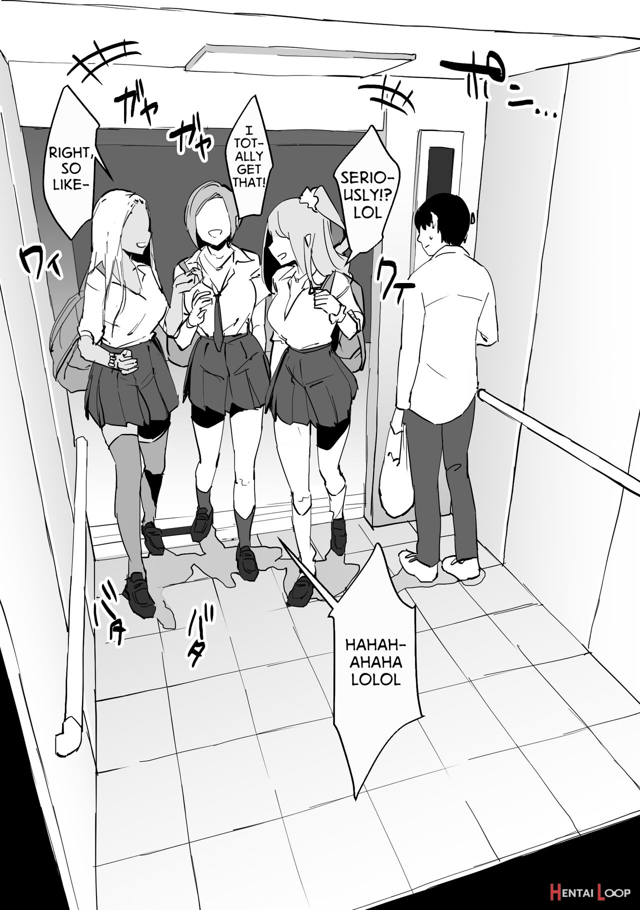 Trapped In An Elevator With A Bunch Of Gals page 2