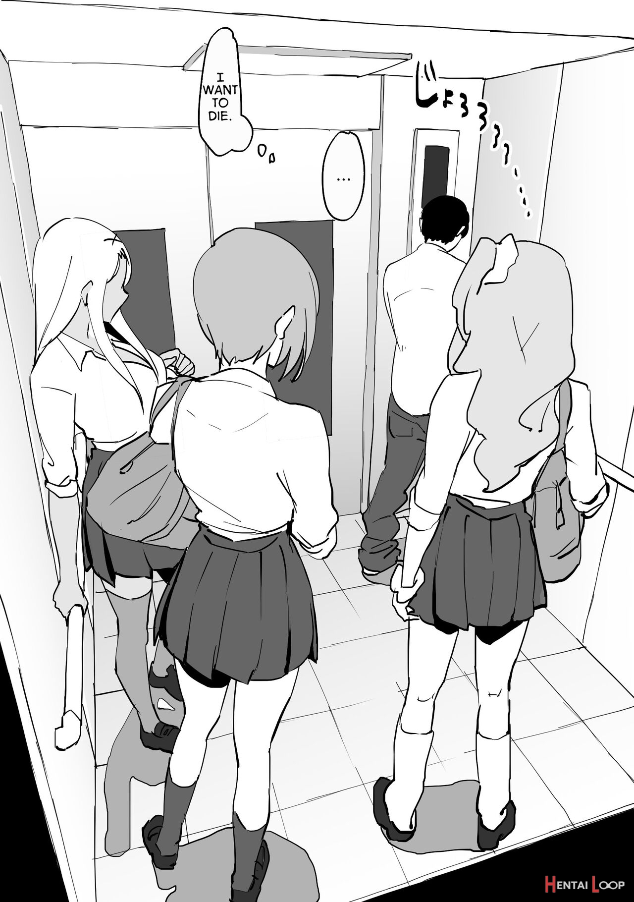 Trapped In An Elevator With A Bunch Of Gals page 6