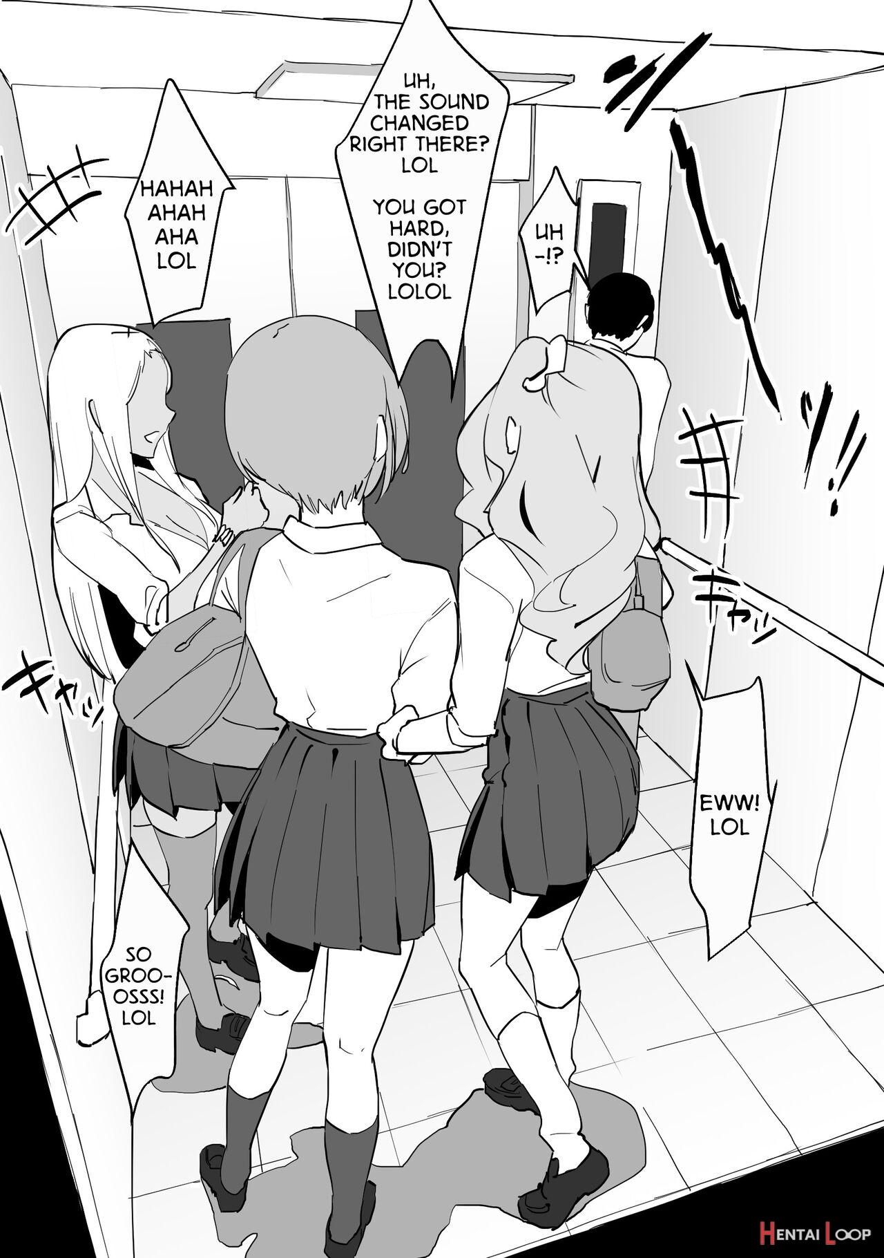 Trapped In An Elevator With A Bunch Of Gals page 7