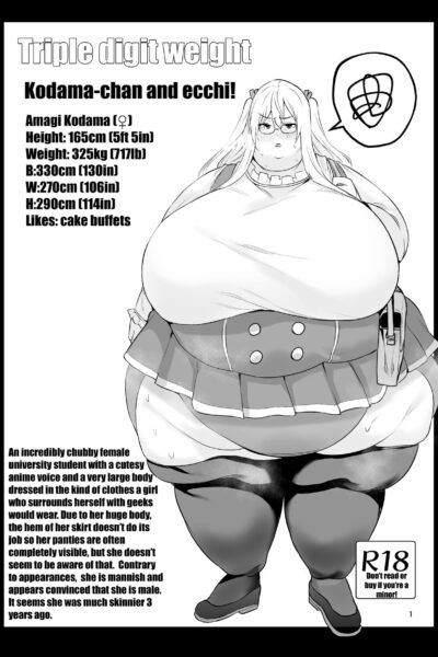 Triple Digit Weight Kodama-chan And H! page 1