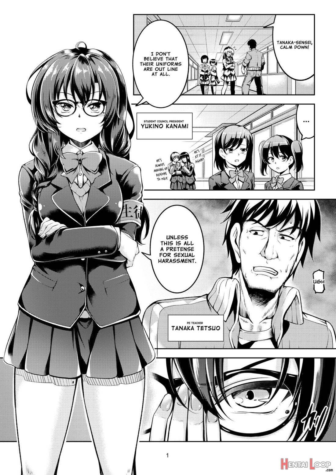 Uraaka Liver Take 1 Kyouhaku! Kouochi Seitokaichou -yukino Kanami page 4