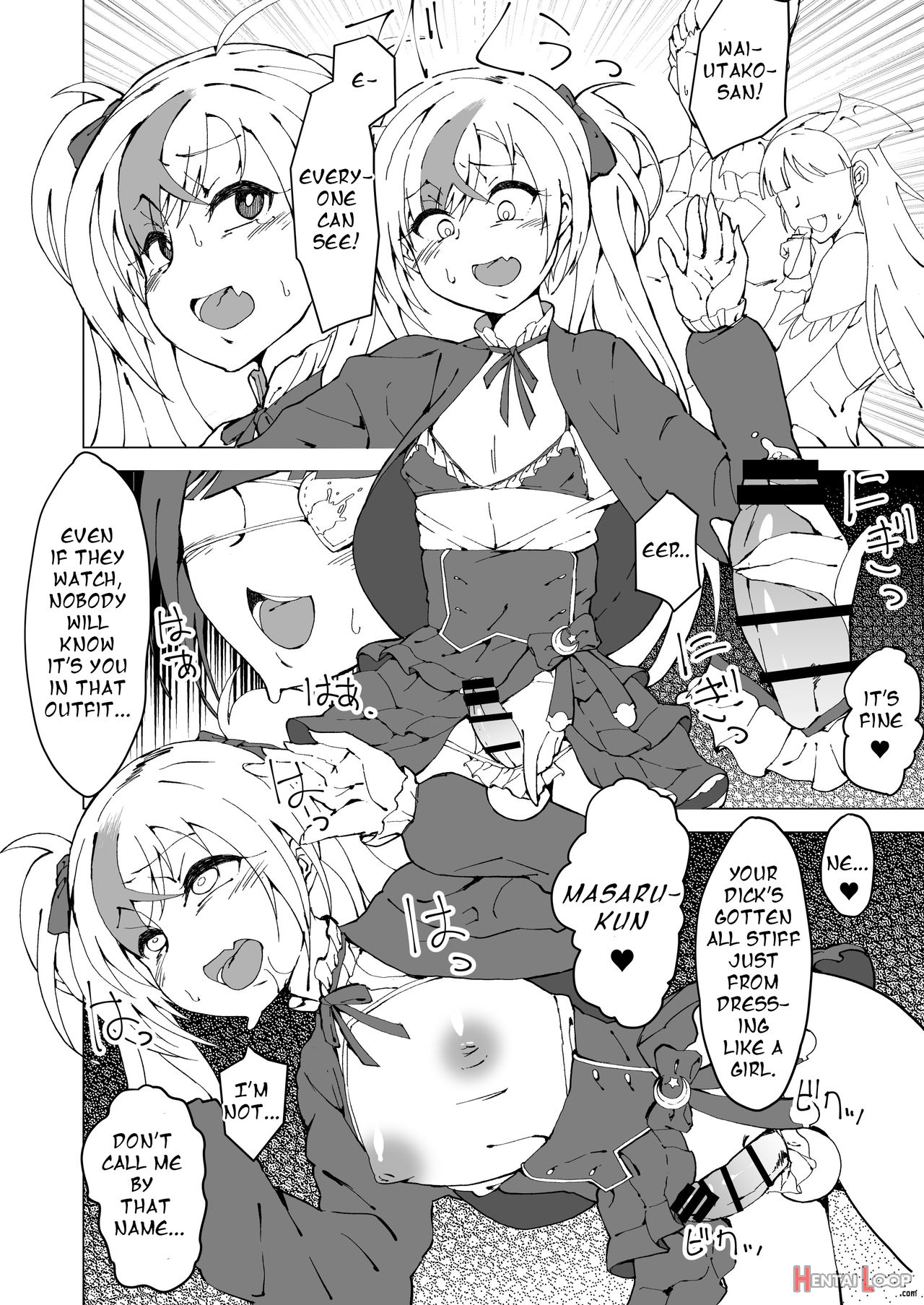 Uta X Masaru Halloween Futanari Molester Train page 15